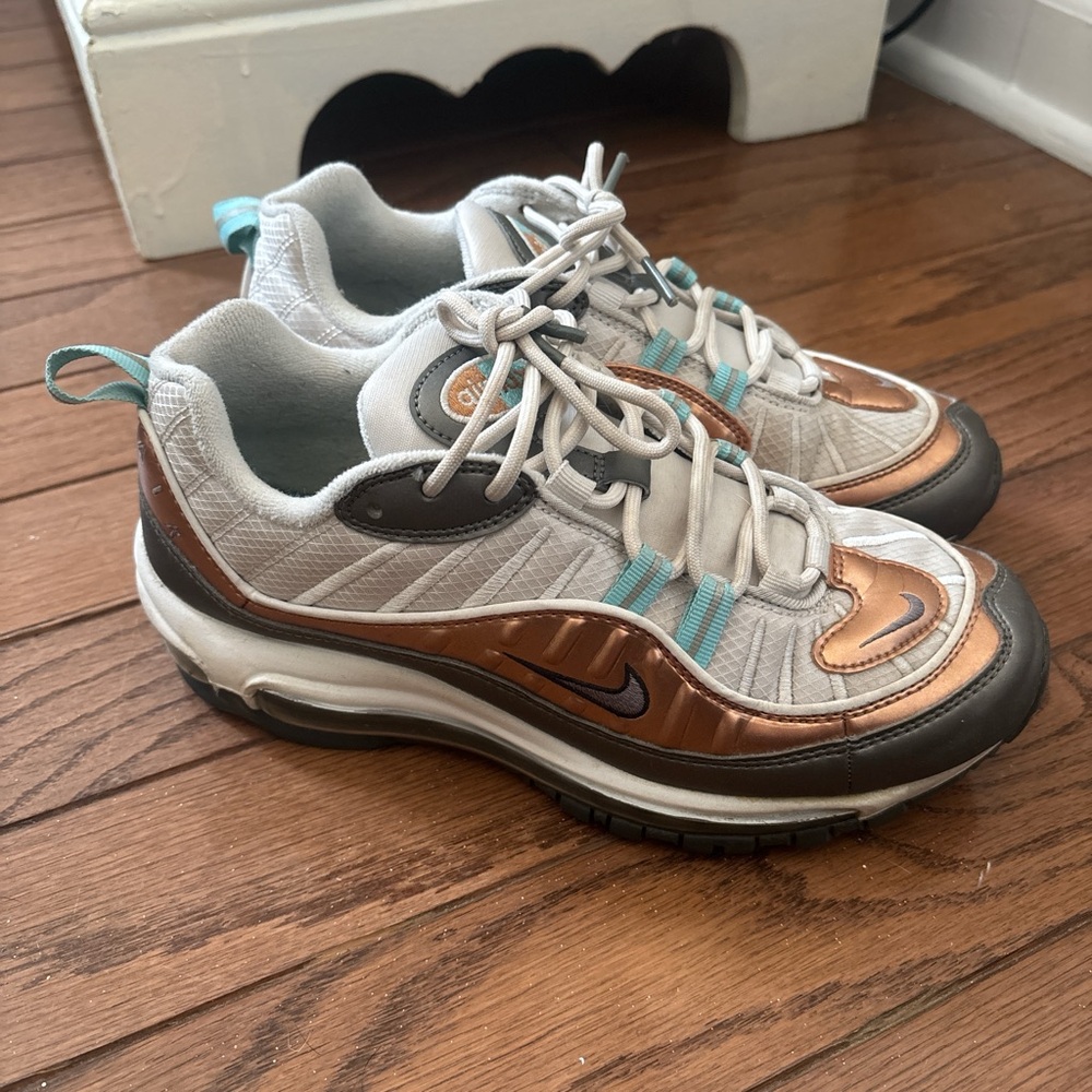 Nike Women's Air Max 98 Sneakers - teal and Bronze